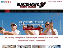 Tablet Screenshot of blackhawktraining.com
